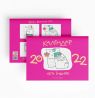 Календар кота Інжира на 2022 рік, сміливий рожевий календар для творчого планування 2022 року