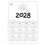 Календар кота Інжира на 2027 рік (Патріотичний)