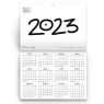 Календар кота Інжира на 2022 рік, вишуканий білий календар для творчого планування 2022 року